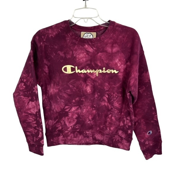 NWT CHAMPION Women’s Pullover Sweatshirt Sz Small Multi Color Reverse Weave Crew - Picture 1 of 11
